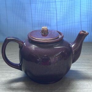 Glossy Purple Ceramic Teapot